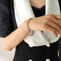 Purple Baguette Zircon - With Extender / 19cm