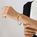 Clear Baguette Zircon - With Extender / 19cm