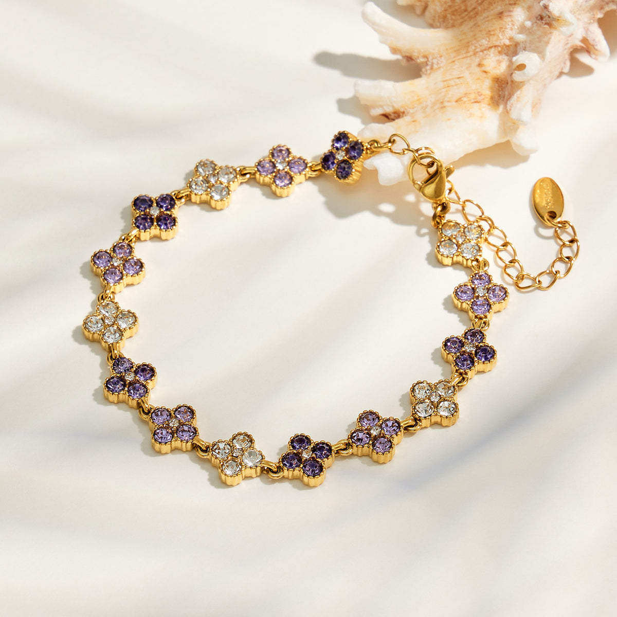 316L Stainless Steel 18K PVD Gold Colorful Zircon Matching Collection made with 316L stainless steel and 18K PVD gold finish for wholesale jewelry buyers - image 7