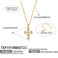 Necklace / 十字架锆石Gold / 5cm