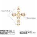 Pendant Only / White / Gold Tone
