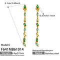 C Green Zircon Gold / Earrings