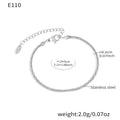 Steel Rope Chain Bracelet 13+5cm (E110) / 13+5cm