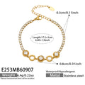 E253 Round White Zircon / Gold / 5 cm