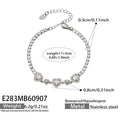 E283 Heart White Zircon / Steel / 5 cm