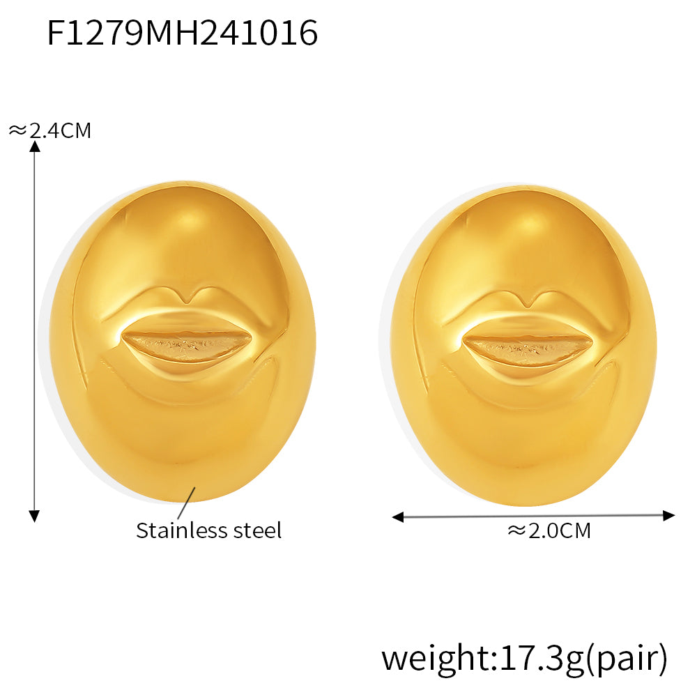 Miduoduo F1279 Earrings Gold - Dimension & Weight Specifications