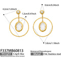 White Glass / Gold / Earrings