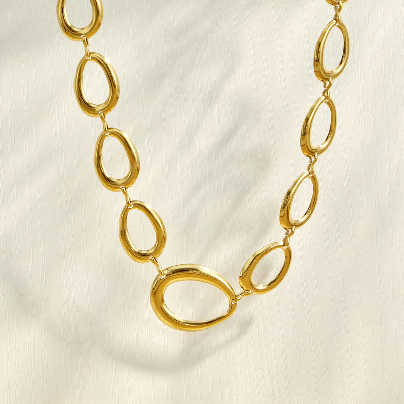 316L Stainless Steel 18K PVD Gold Geometric Chain Bracelet made with 316L stainless steel and 18K PVD gold finish for wholesale jewelry buyers - image 13