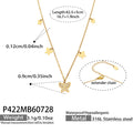 Butterfly Zircon Pendant – 42.5 cm + 5 cm Extender
