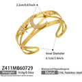 Celestial Star & Moon / 18K Gold Plated