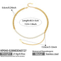 Geometric Layered Necklace – 40 cm + 5 cm Extender