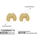 Letter M Gold / Earrings