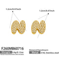 Letter N Gold / Earrings