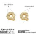 Letter Q Gold / Earrings