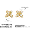 Letter X Gold / Earrings