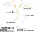 Pavé Heart Lariat – 40.5 cm + 5 cm Extender