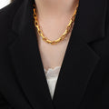 P1562 – Chunky Chain Necklace / Gold / 45 cm