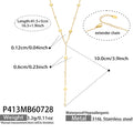Sunflower Zircon Lariat – 41.5 cm + 5 cm Extender