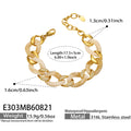 Zircon Cuban Chain Gold / 5cm