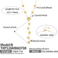 Necklace / Style B: Hammered Textured Round Disc (Gold Tone) / 5cm