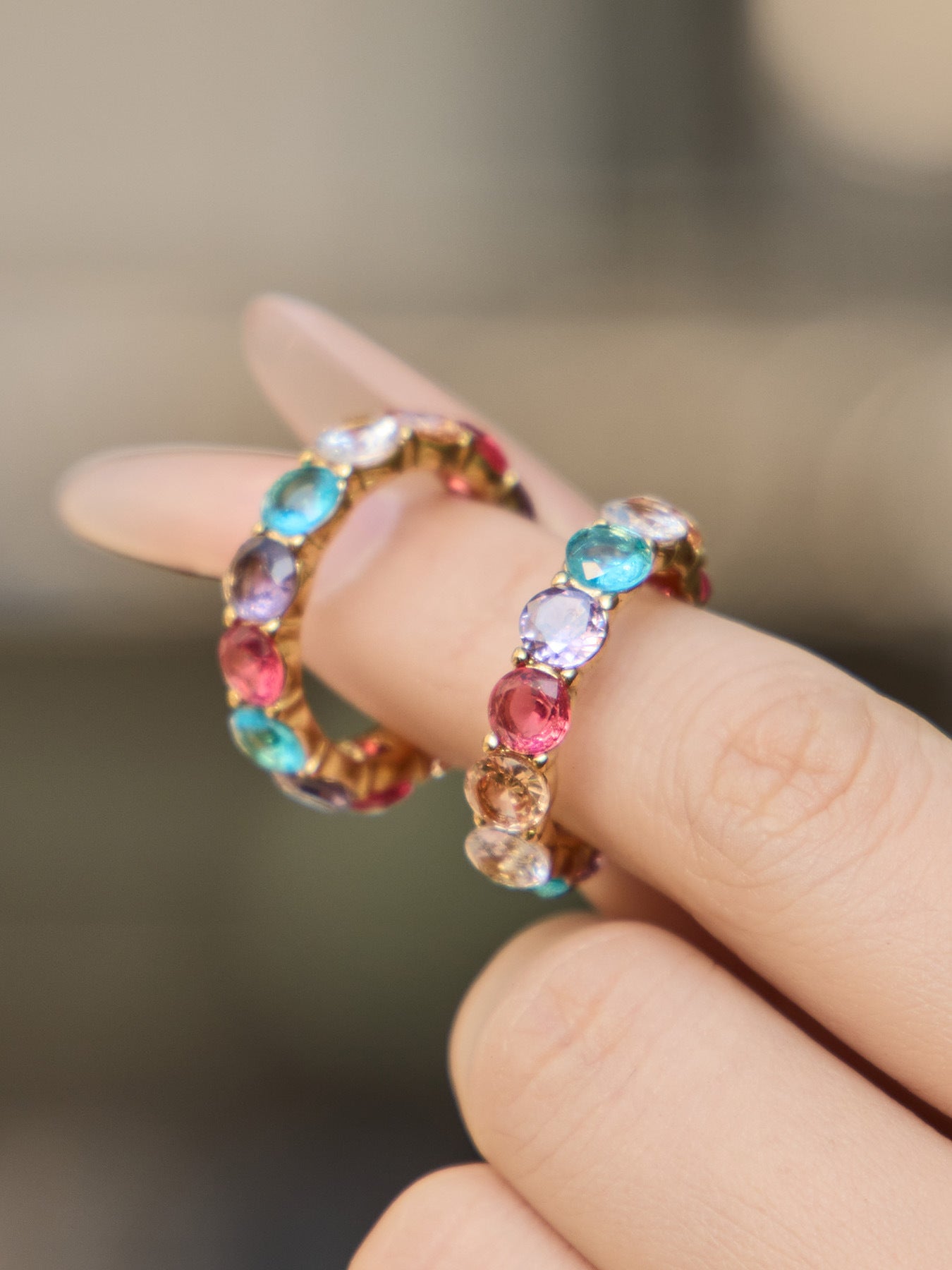 Hypoallergenic gold plated ring designed for sensitive skin and daily wear