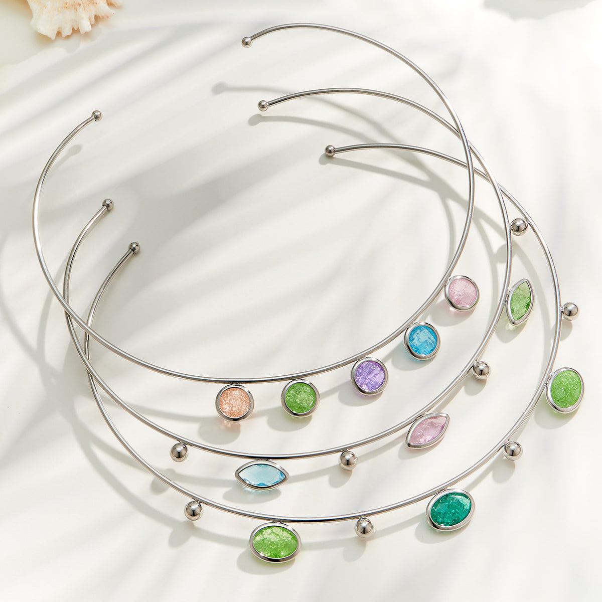 316L Stainless Steel 18K PVD Gold Ice Stone Necklace made with 316L stainless steel and 18K PVD gold finish for wholesale jewelry buyers - image 7