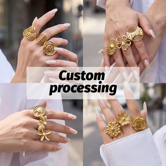 Custom Statement Rings Manufacturing – Private Label Logo & Premium Packaging Support (OEM/ODM)