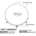 Necklace / Steel Ladybug Enamel Zircon / 5cm