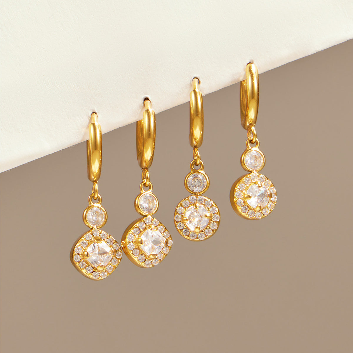 316L Stainless Steel 18K PVD Gold Zircon Chain Bracelet made with 316L stainless steel and 18K PVD gold finish for wholesale jewelry buyers - image 12