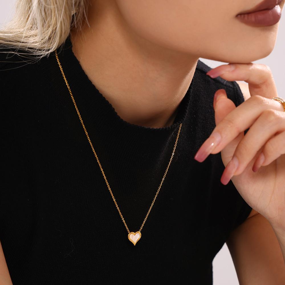 Stylish Gold Heart Earrings