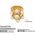 A042 Textured Pearl Statement / US 6