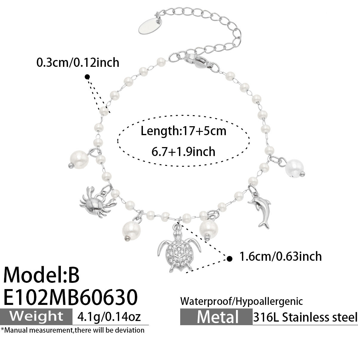 316L Stainless Steel 18K PVD Gold Ocean Collection Bracelet made with 316L stainless steel and 18K PVD gold finish for wholesale jewelry buyers - image 15