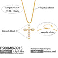 Necklace / White / Gold Tone