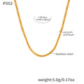Gold Rope Chain Necklace 38+5cm (P552) / Default