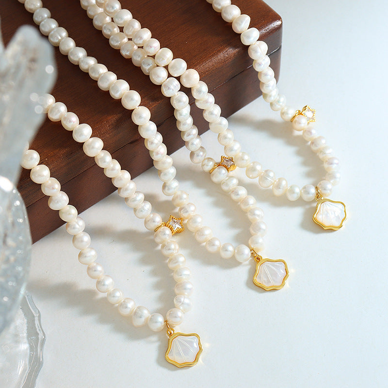 316L Stainless Steel 18K PVD Gold Pearl Pendant Necklace made with 316L stainless steel and 18K PVD gold finish for wholesale jewelry buyers - image 4