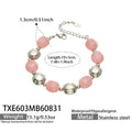 TXE603 – Bracelet / Pink Resin Steel / 19+5 cm