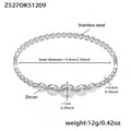 Z527 Silver White Zircon Bracelet