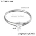 Z525 Silver White Zircon Bracelet
