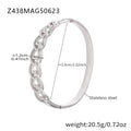 Z438 Silver Chain Bracelet