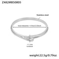 Z482- Silver Cross Bracelet