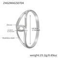 Z462 Silver White Zircon Bracelet