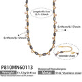 Beaded Necklace 40+5cm (P810) / Gold