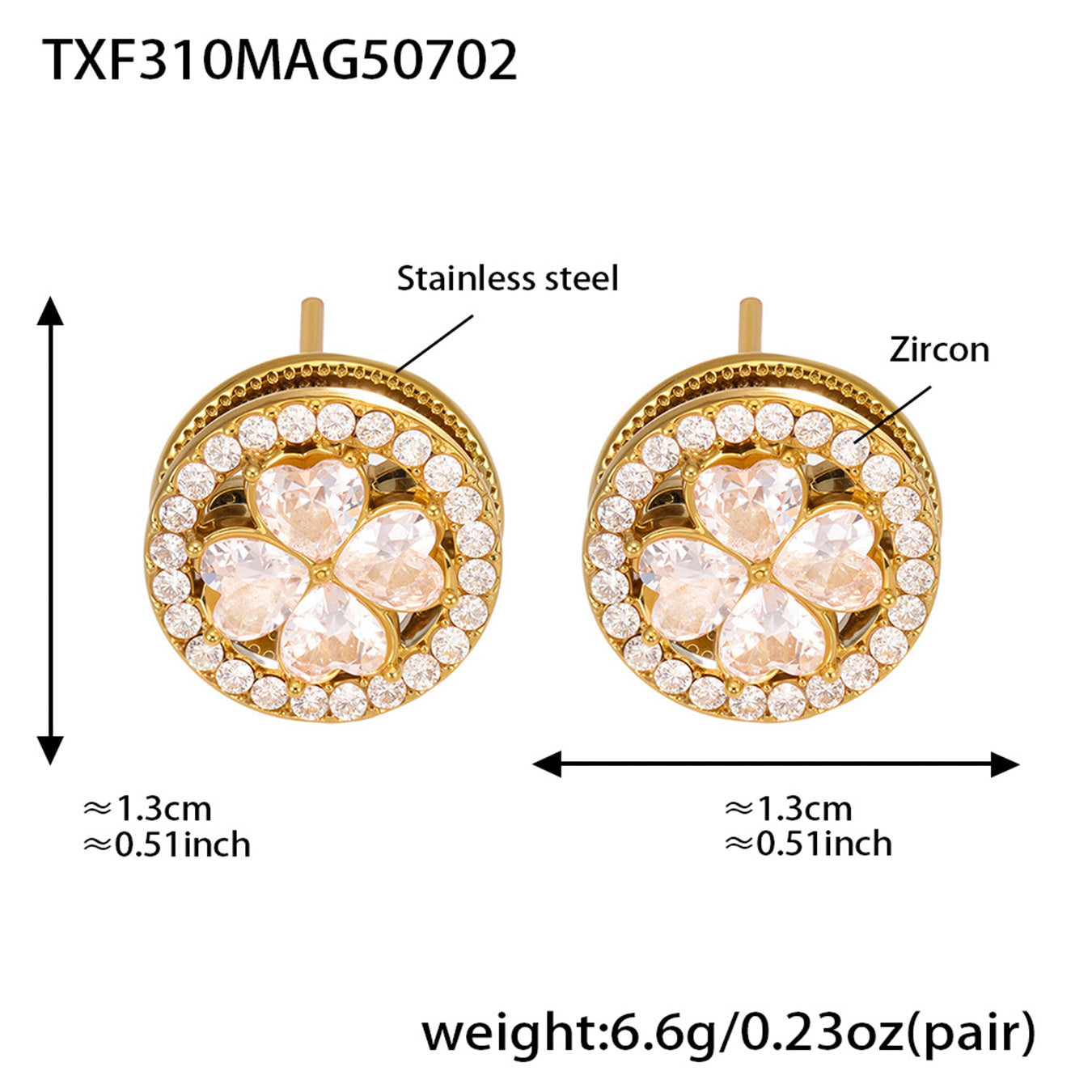 316L Stainless Steel 18K PVD Gold Rotating Flower Ring made with 316L stainless steel and 18K PVD gold finish for wholesale jewelry buyers - image 5