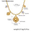 TXP519-Gold Dark Blue Ceramic DIY Necklace 40+5cm