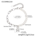 E153 – Silver Tone (Steel) Bracelet (17.5 + 5 cm)