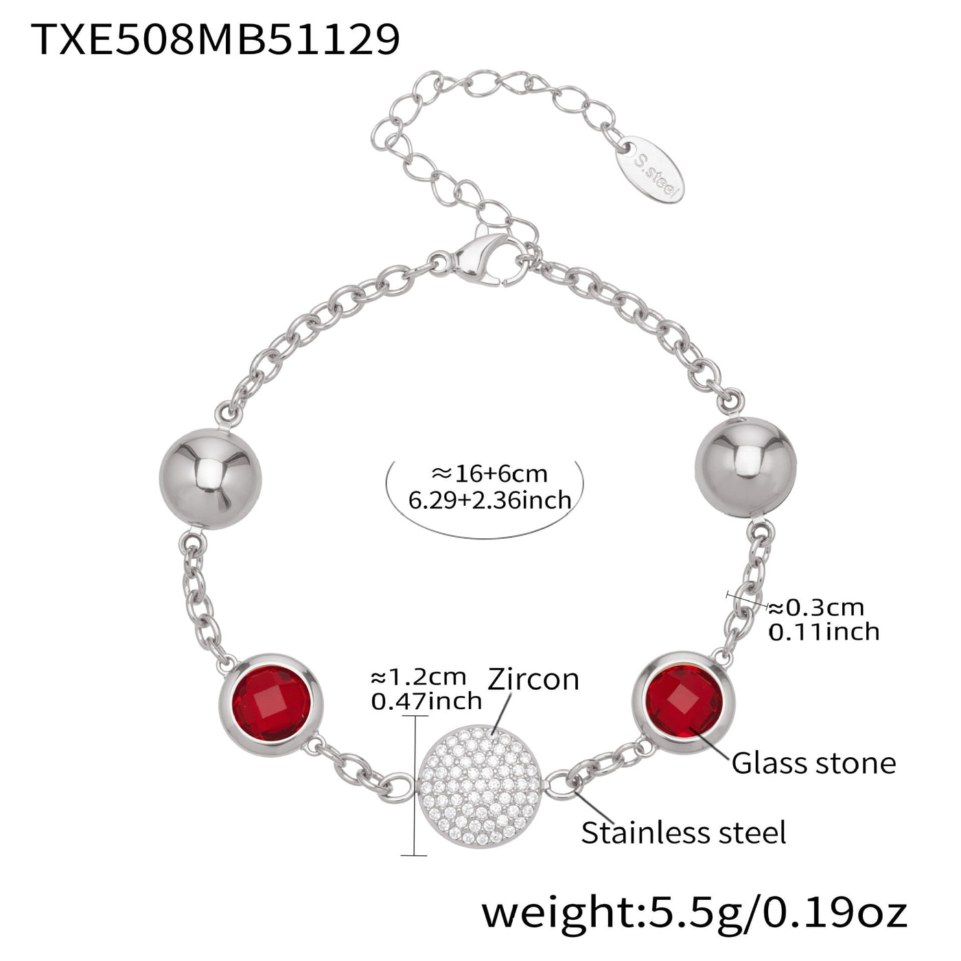 Colorful glass stone bracelets in 18K gold bezel settings, demonstrating tarnish-resistant jewelry quality.