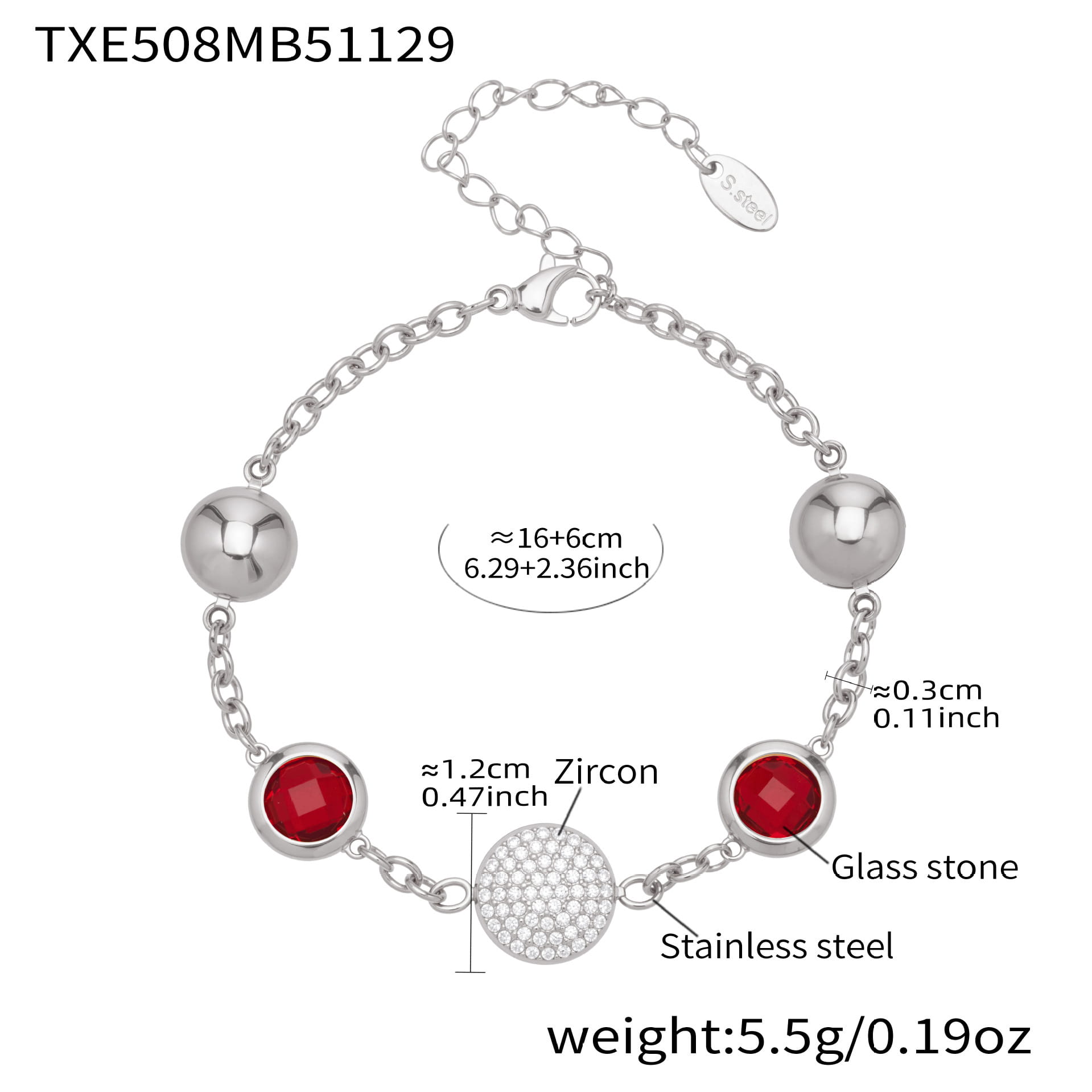 Colorful glass stone bracelets in 18K gold bezel settings, demonstrating tarnish-resistant jewelry quality.