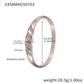Z458 Steel Pink Zircon Bracelet