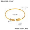 Z430 Golden 5A Zircon Small Fish Shell Bracelet