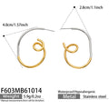 Polished Two-Tone Gold / Earrings
